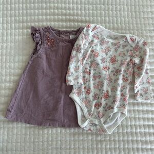 Babygirl corduroy matching set, 3-6 months